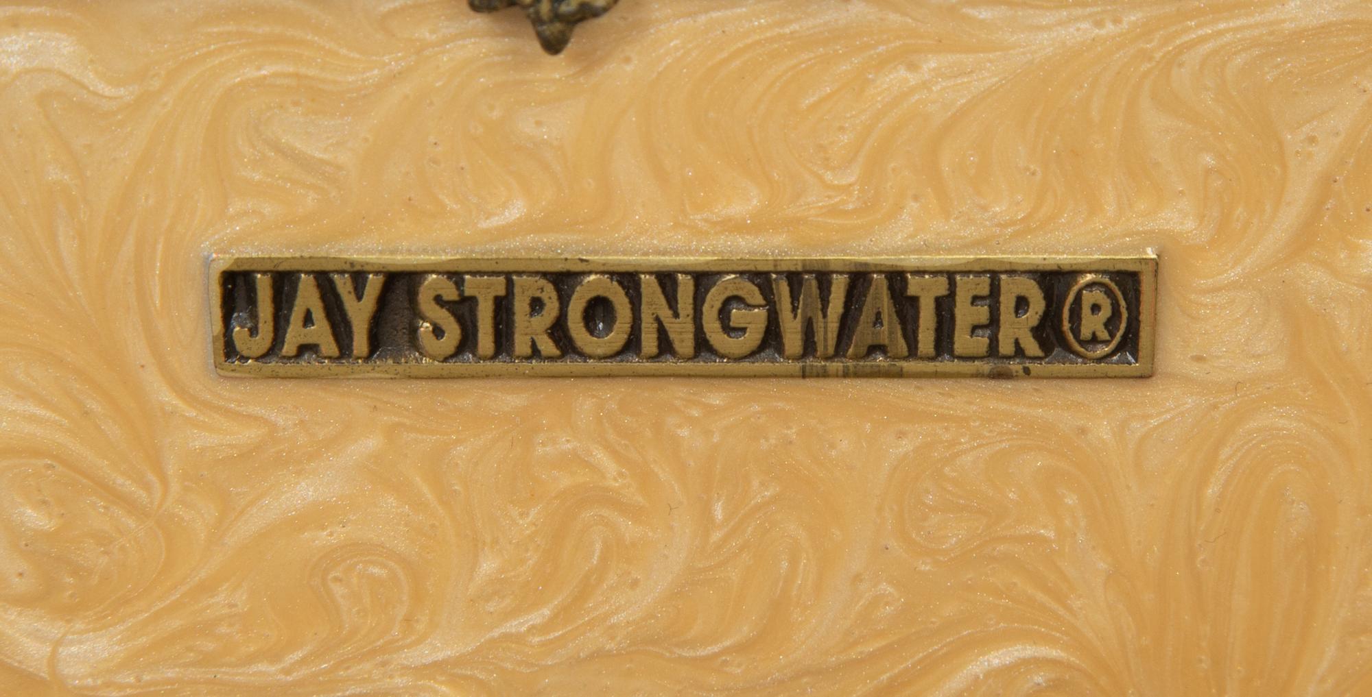 Two Jay Strongwater Enameled and Jeweled Picture Frames