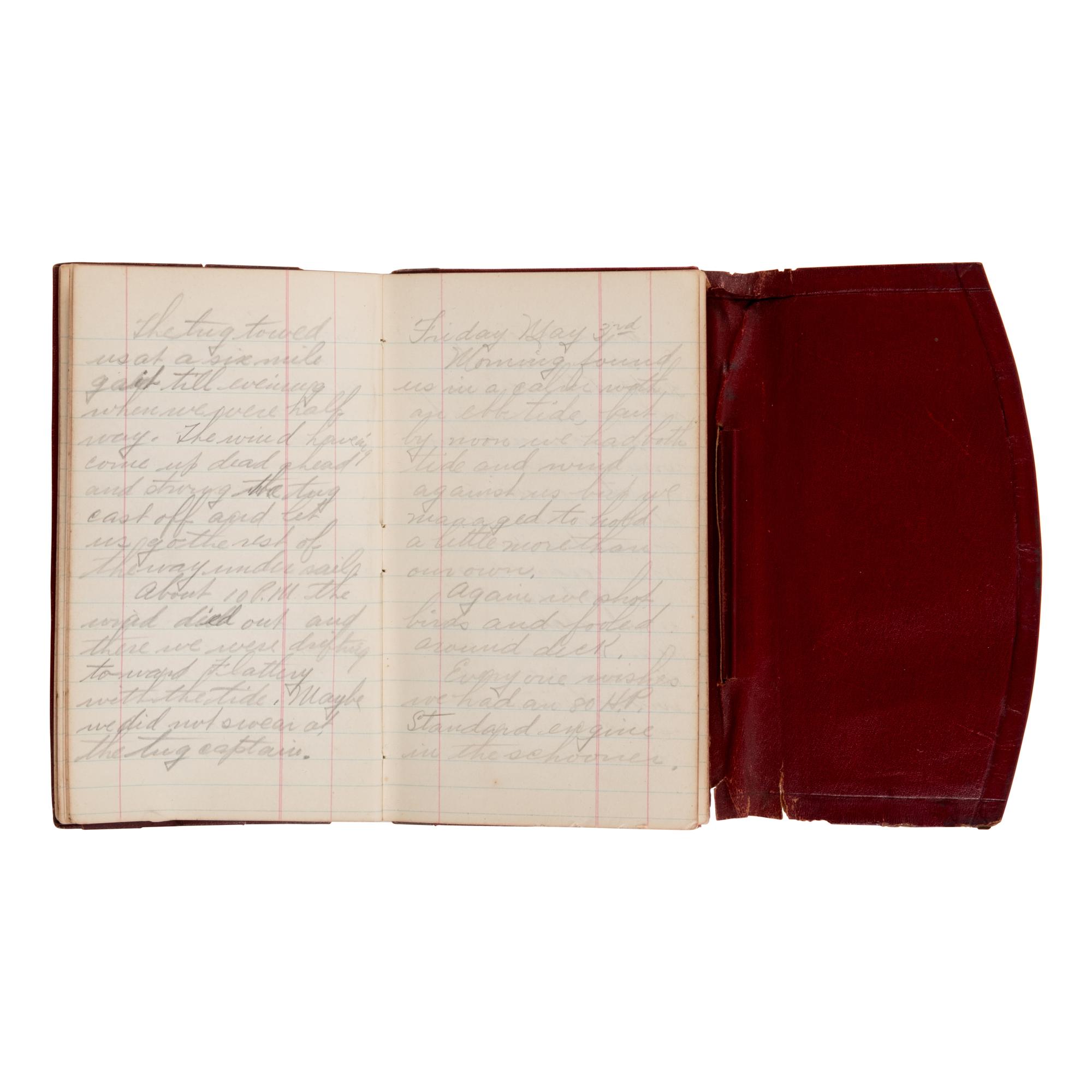 [Alaska - Nome Gold Rush]. Scott, G.M. Diary of the Lizzie Colby schooner. Ca. 1907-1908.
