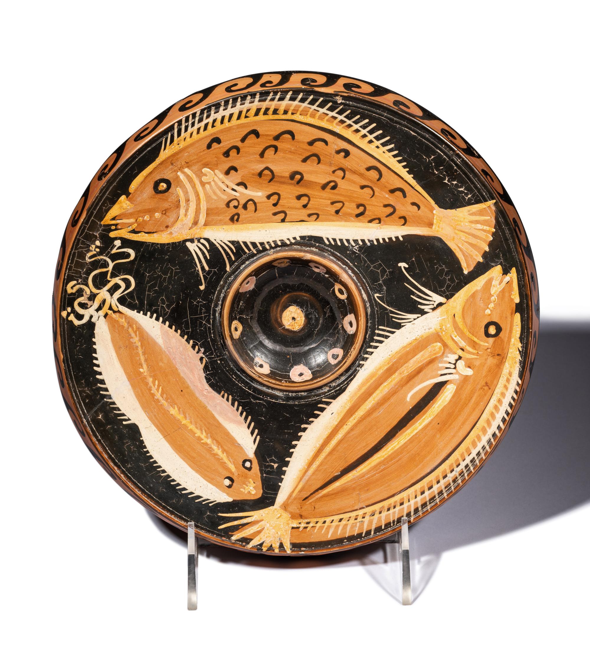 An Apulian Red-Figured Fish Plate