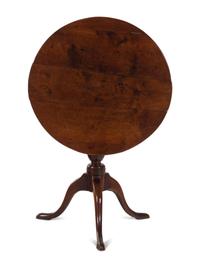 A Queen Anne Cedar Tilt-Top Tea Table