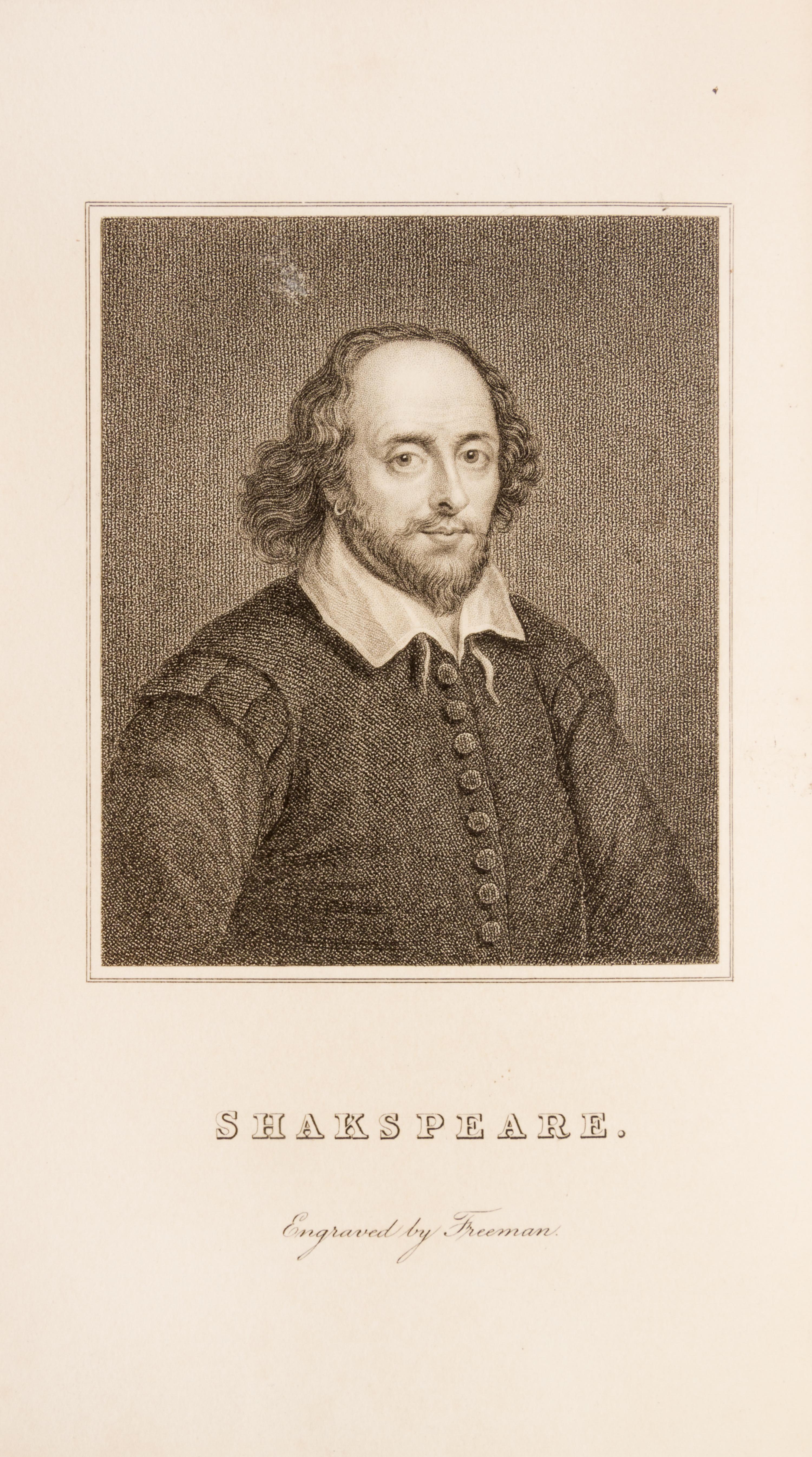 SHAKESPEARE, WILLIAM. The Plays and Poems. London, 1832-1834. 15 vols.