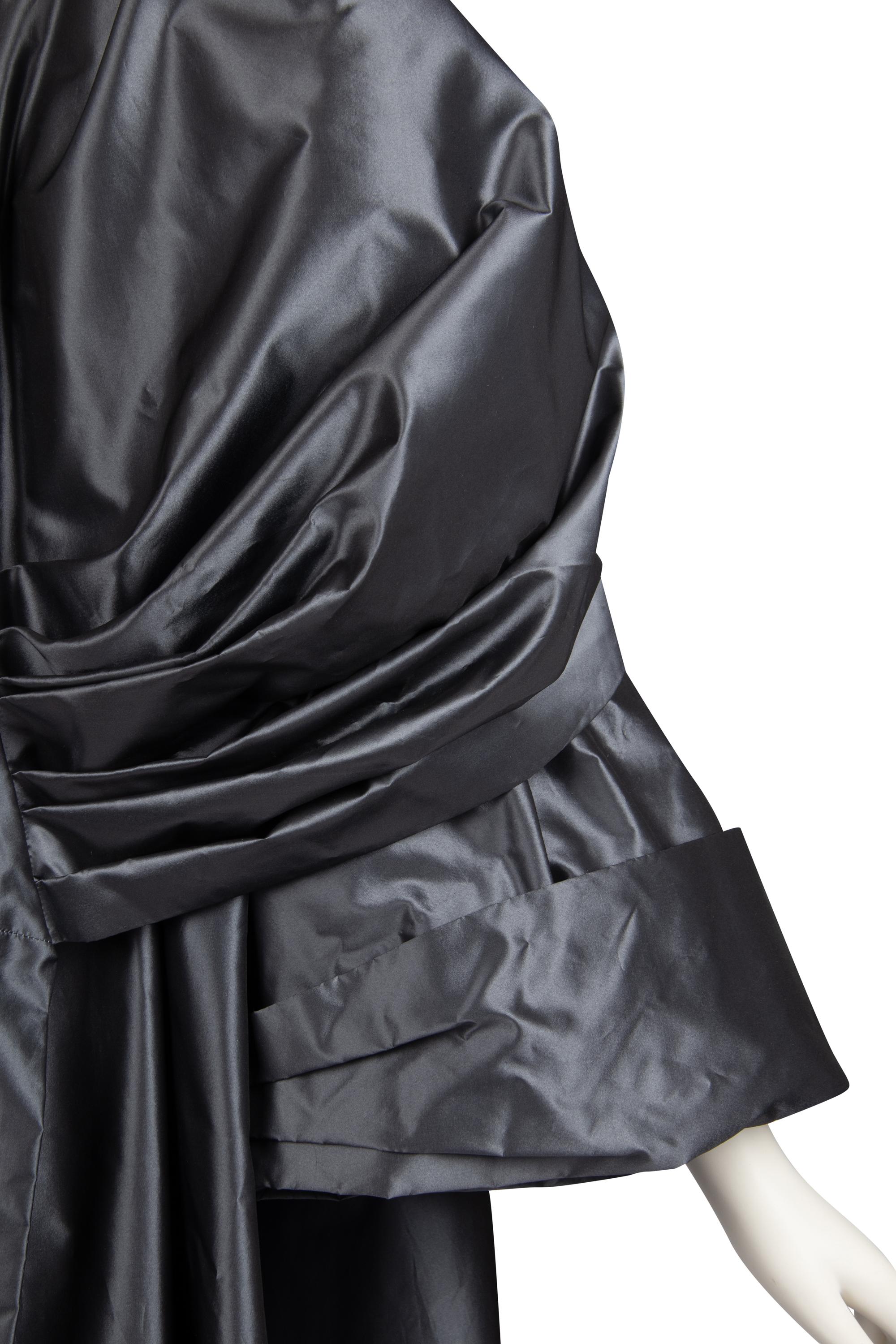 Christian Dior Haute Couture Silver Taffeta Coat, Autumn/Winter 1988-89