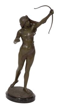 A Continental Cast Metal Figure Height 33 1/2 inches. — 20TH CENTURY
