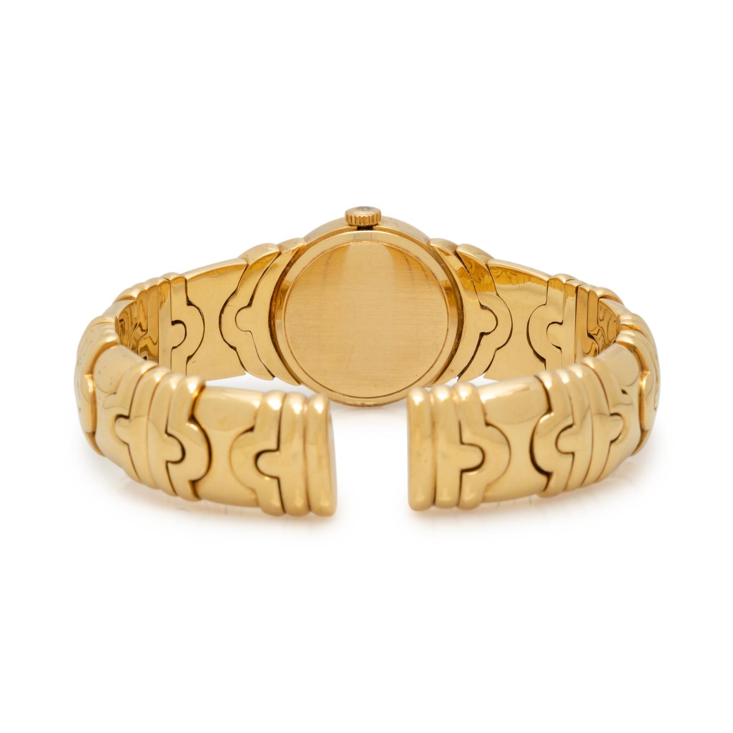 18K YELLOW GOLD CUFF WRISTWATCH