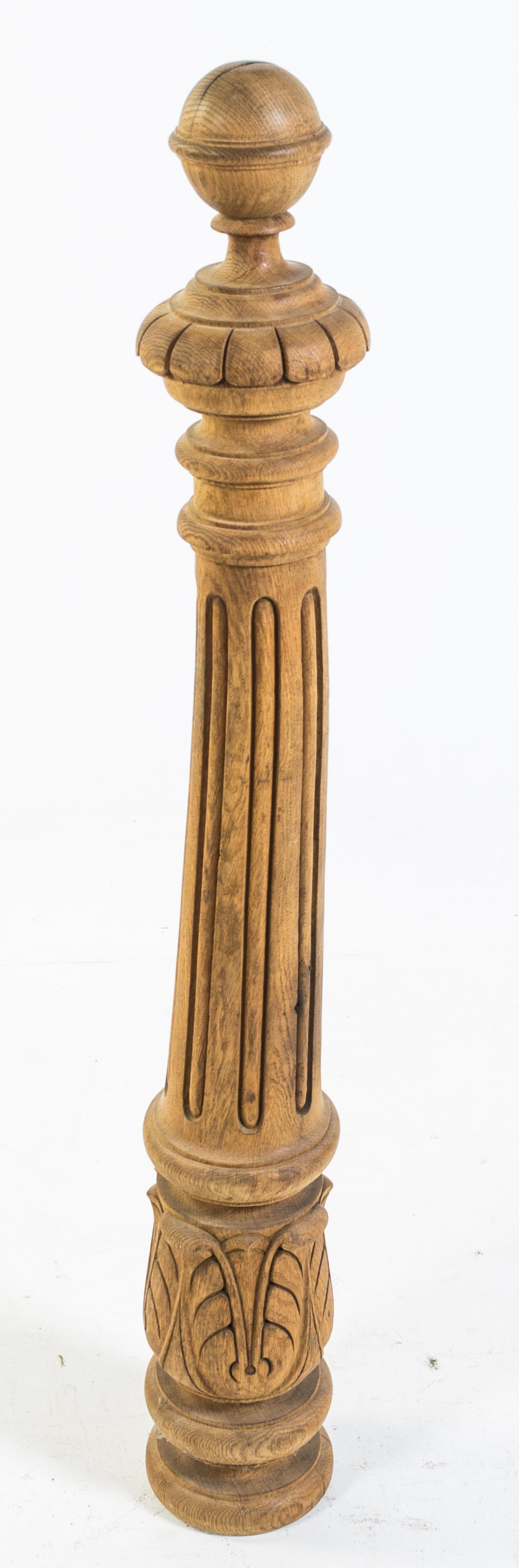 A Newel Post Height 47 1/2 inches. — 19TH CENTURY