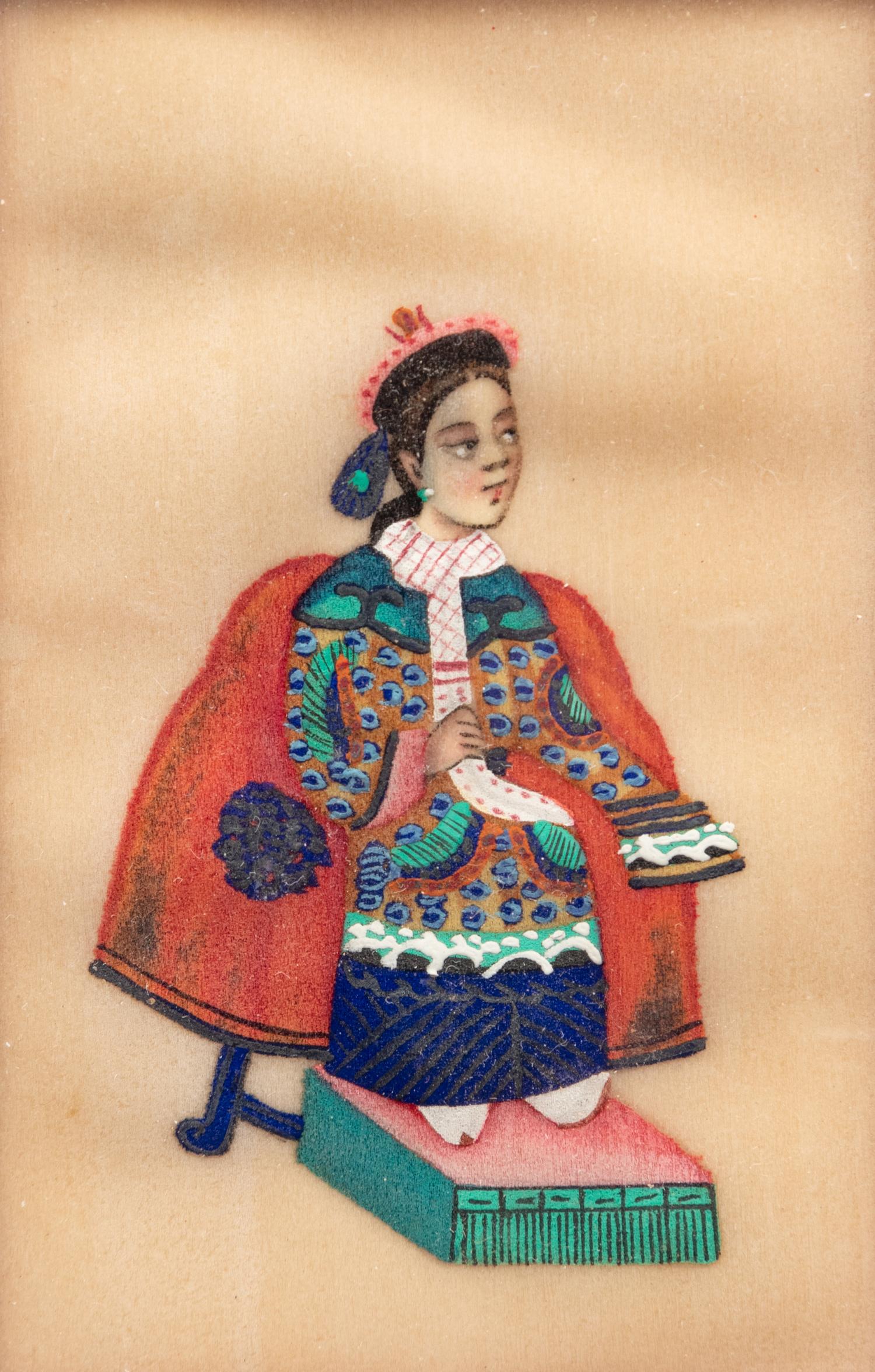 Eight Chinese Export Pith Paintings