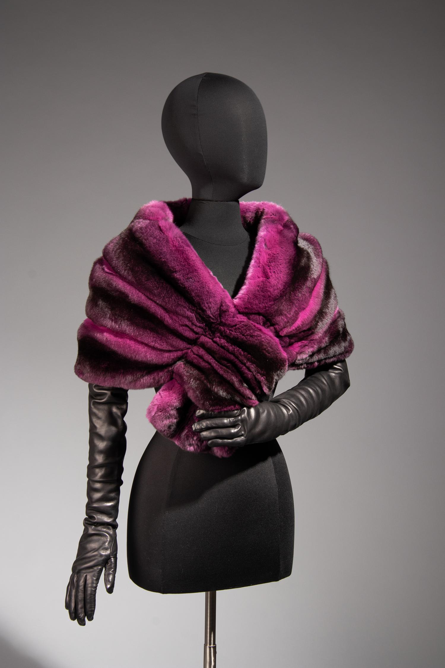 J. Mendel Chinchilla Pull-Through Stole