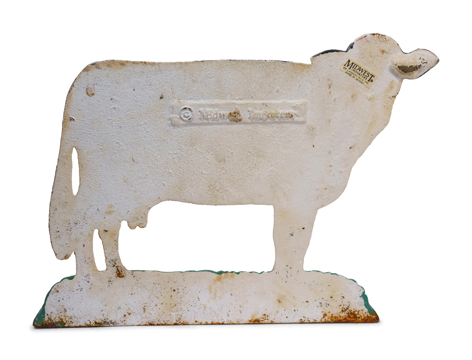 A Victorian Style Painted Cast Iron Door Stop