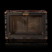 A Japanese Mother-of-Pearl Inlaid Dark Brown Lacquer Rectangular Stand, Edo Period