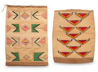 Pair of Large Nez Perce Corn Husk Bags