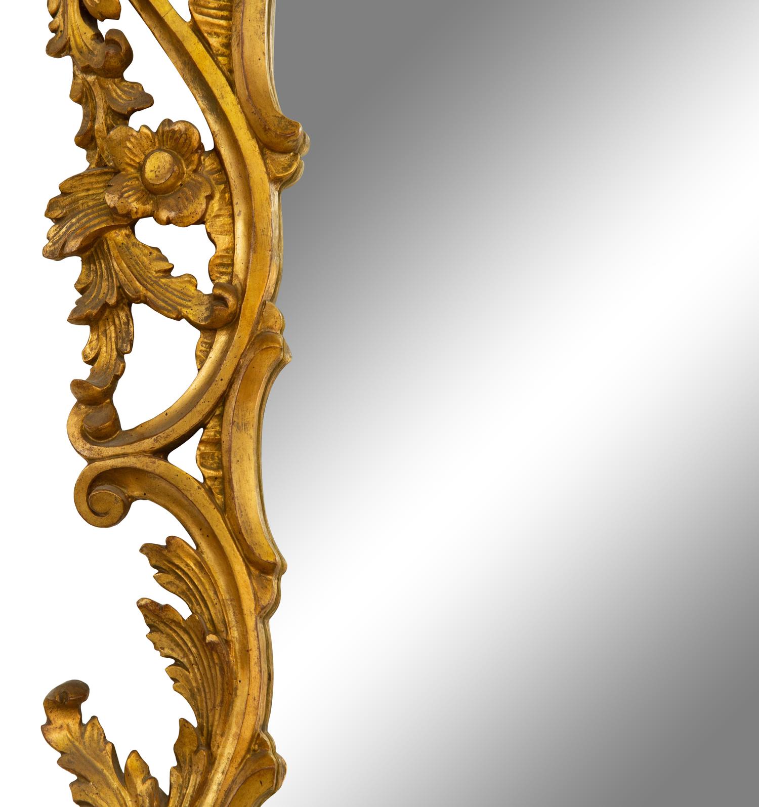 A Louis XV Style Giltwood Mirror