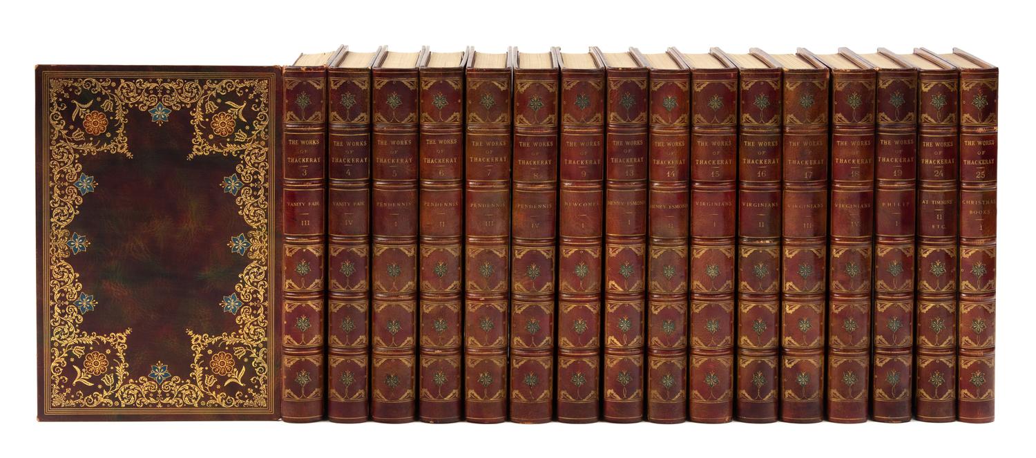 THACKERAY, William Makepeace (1811-1863). Works. London: Smith, Elder, & Co., 1878.