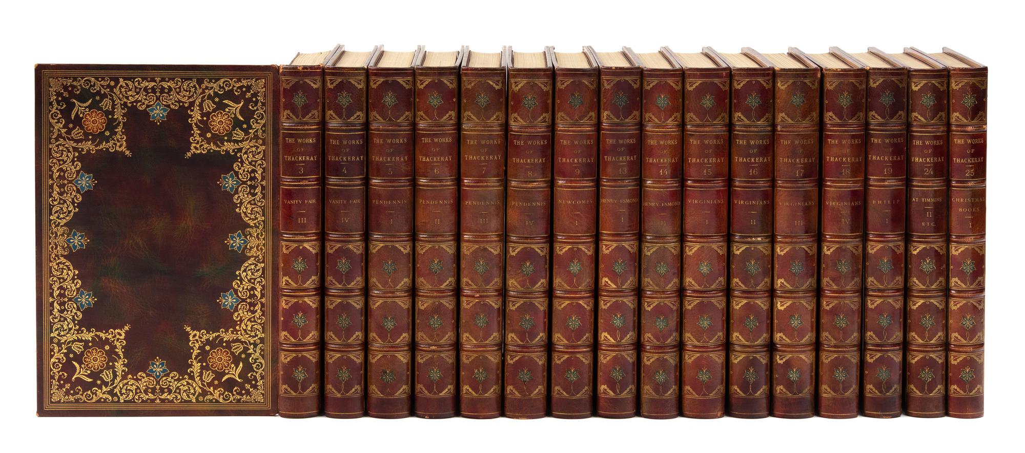THACKERAY, William Makepeace (1811-1863). Works. London: Smith, Elder, & Co., 1878.