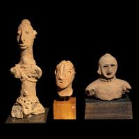 A Group of 3 Ethnographic Terracotta Figures