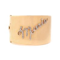 YELLOW GOLD AND DIAMOND ‘MARIE’ HINGED BANGLE BRACELET