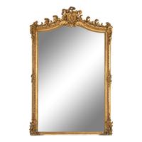 A Napoleon III Carved Giltwood Mirror
