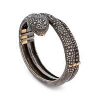DIAMOND SNAKE BANGLE BRACELET