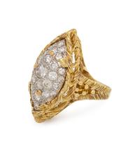 BICOLOR GOLD AND DIAMOND RING