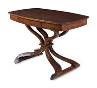 A Contemporary Walnut Center Table