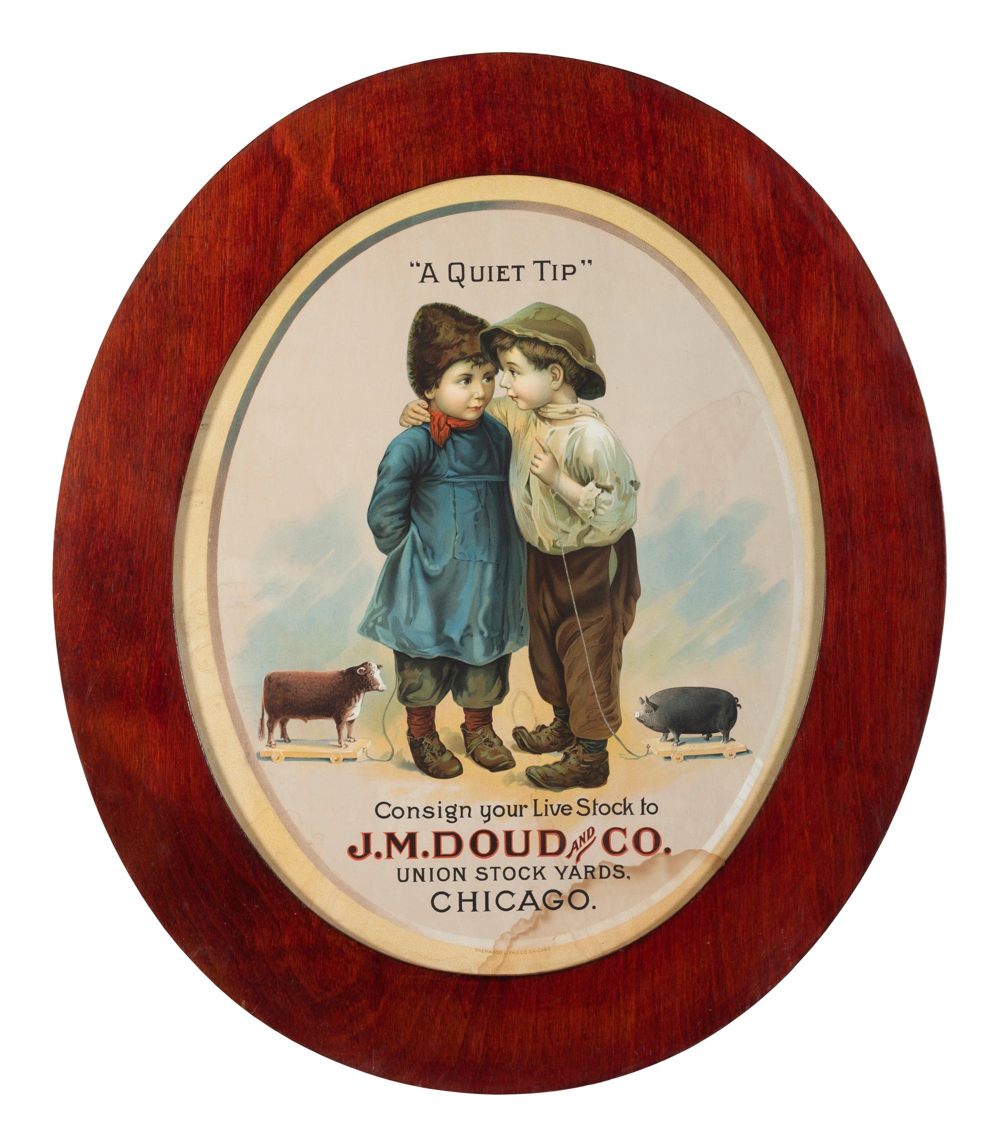 A J.M. Doud And Co. Livestock Advertising Print