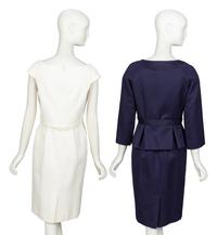 Christian Dior by John Galliano , Navy Dress Suit & White Dress