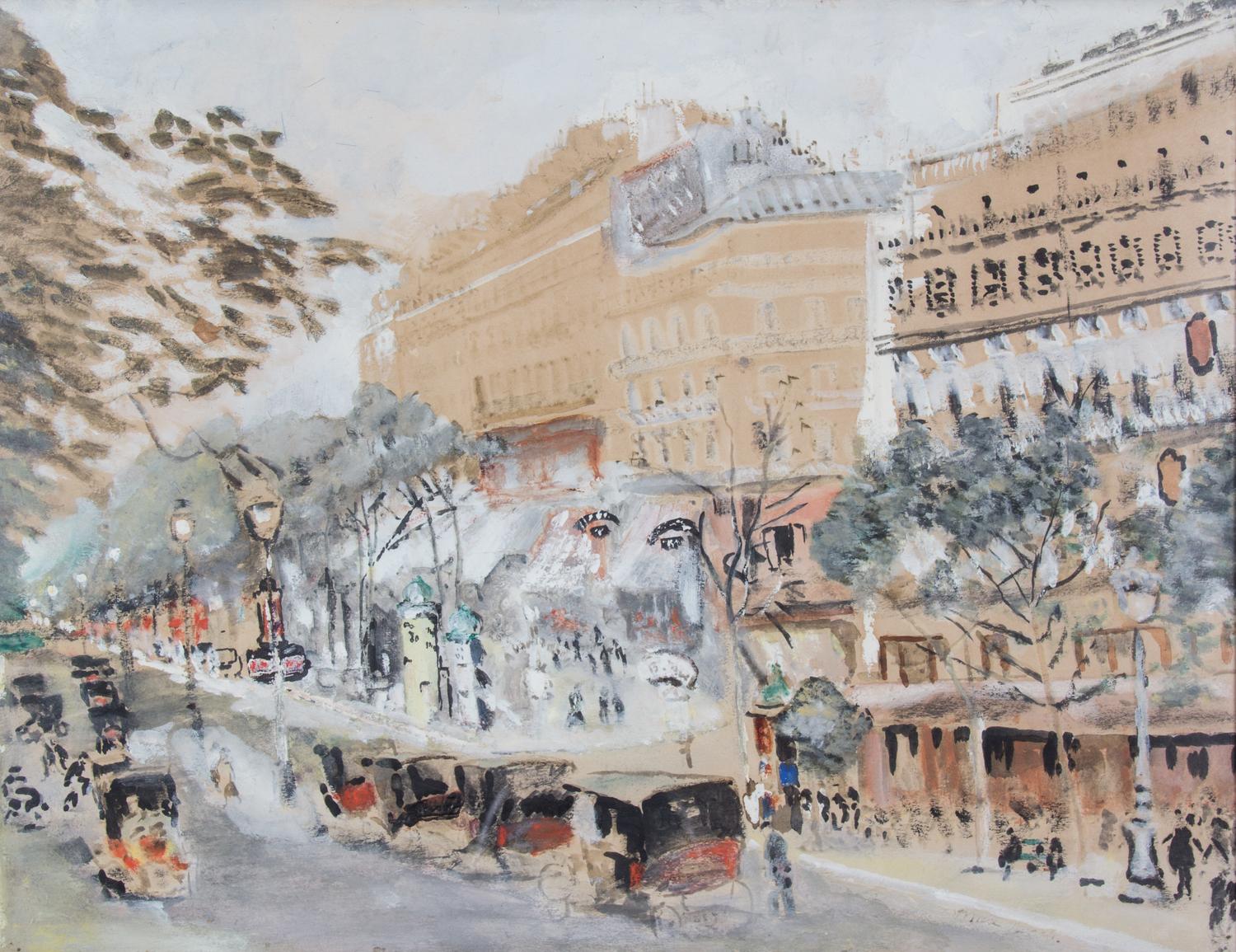 Max Cyprien Jacob, (French, 1876-1944), Les Grande Boulevards