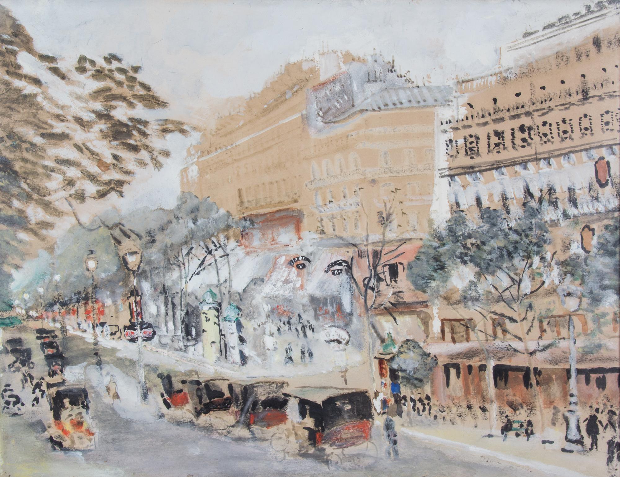 Max Cyprien Jacob, (French, 1876-1944), Les Grande Boulevards