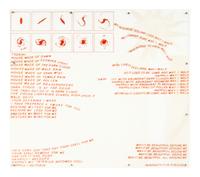 Opal Gospel (complete set of ten screenprints in colors on movable acrylic panels with the original Lucite base and screenprinted stainless steel cover), 1971