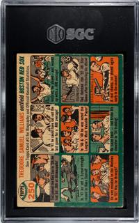 A 1954 Topps Ted Williams Baseball Card No. 250 (SGC 4.5 VG/EX+)