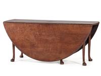 A Georgian Style Mahogany Drop-Leaf Dining Table