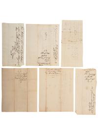 [REVOLUTIONARY WAR] -- [WAR OF 1812]. A group of colonial and early American documents and ephemera, comprising: