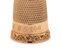 Four American Gold Thimbles