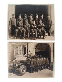 [CALIFORNIA] -- [FIREFIGHTING]. Fire helmet, badges, photographs, and more associated with San Francisco firefighter Ernest Nelson, Engine Co. No. 42, ca 1910-1930s.