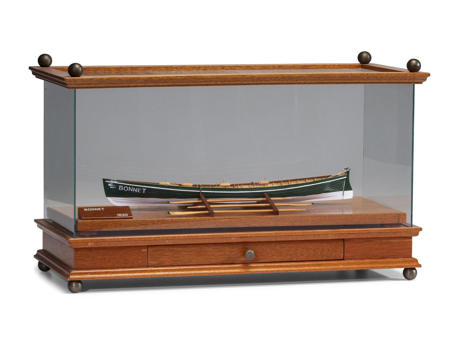A Painted Wood Model of the Pilot Gig "Bonnet"