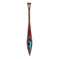 Northwest Coast Painted Wood Paddle