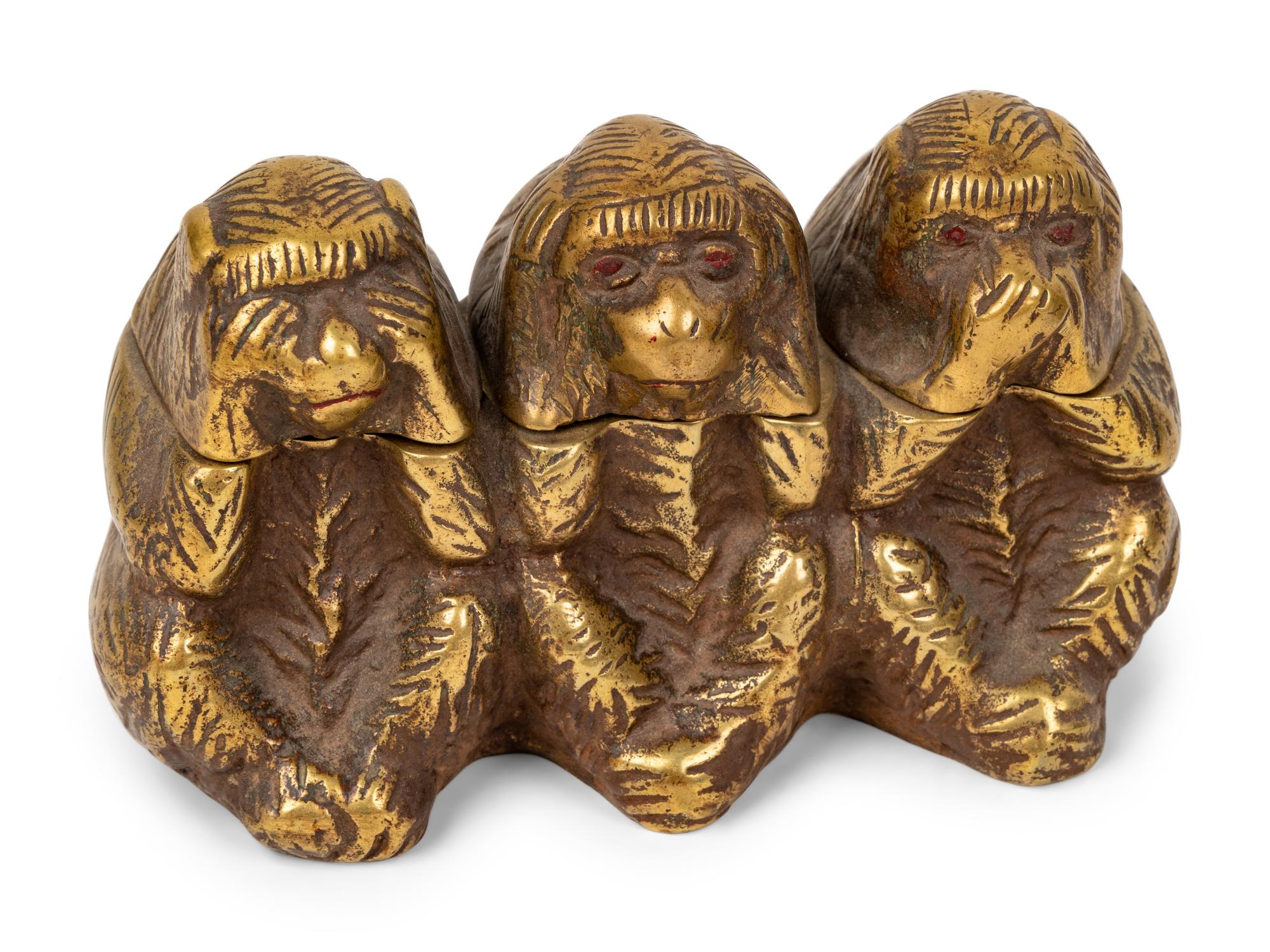 Two Monkey-Form Inkwells