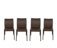 A Set of Four Cattelan Italia Arcadia Leather Dining Chairs