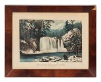 [LANDSCAPE SCENES] -- CURRIER & IVES The Katz-Kills in Winter. Bastion Falls, n.d. (G.3592). -- Yo-semite Falls. California, n.d. (G.7384).