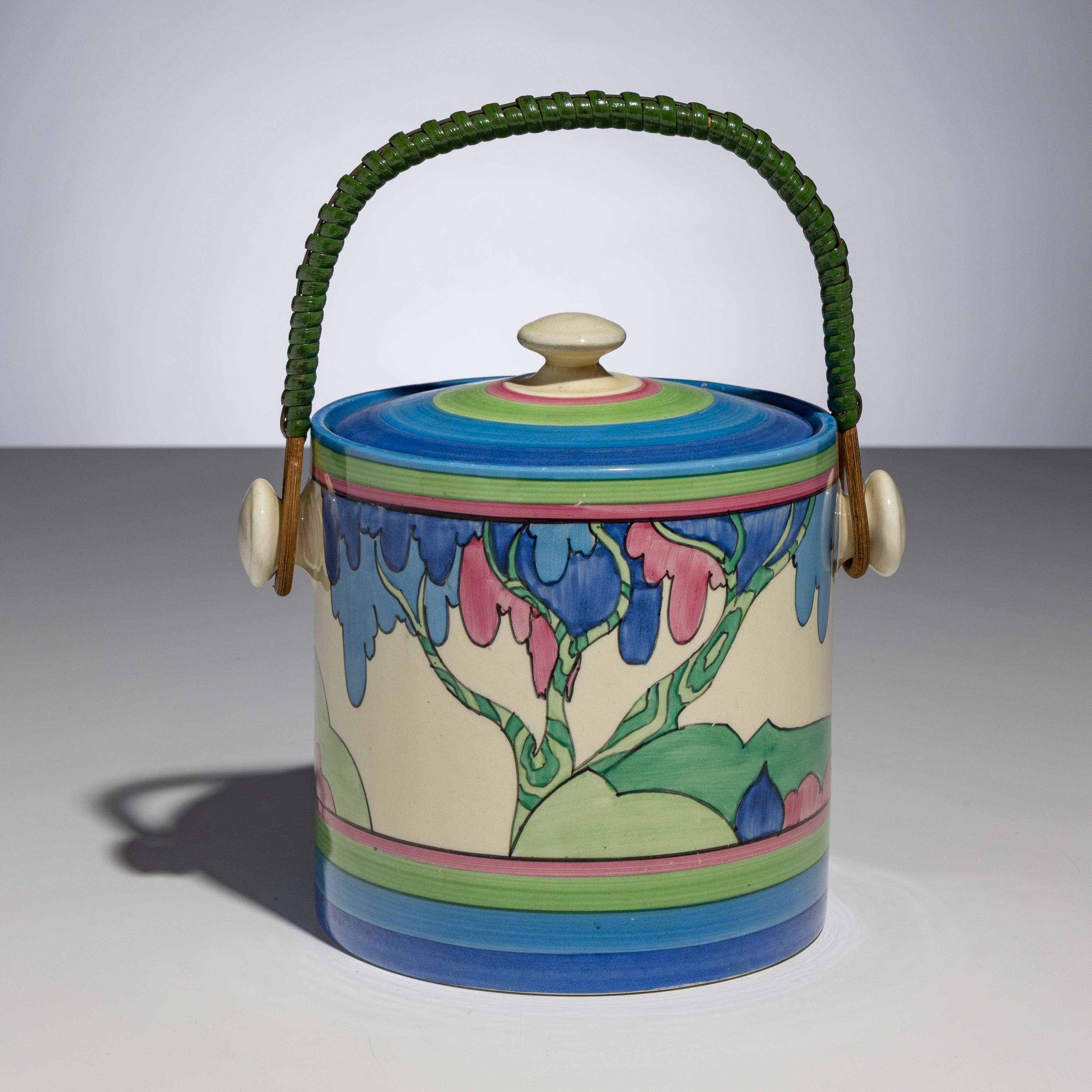 Clarice Cliff (English, 1899–1972) — Rudyard pattern Biscuit Basket