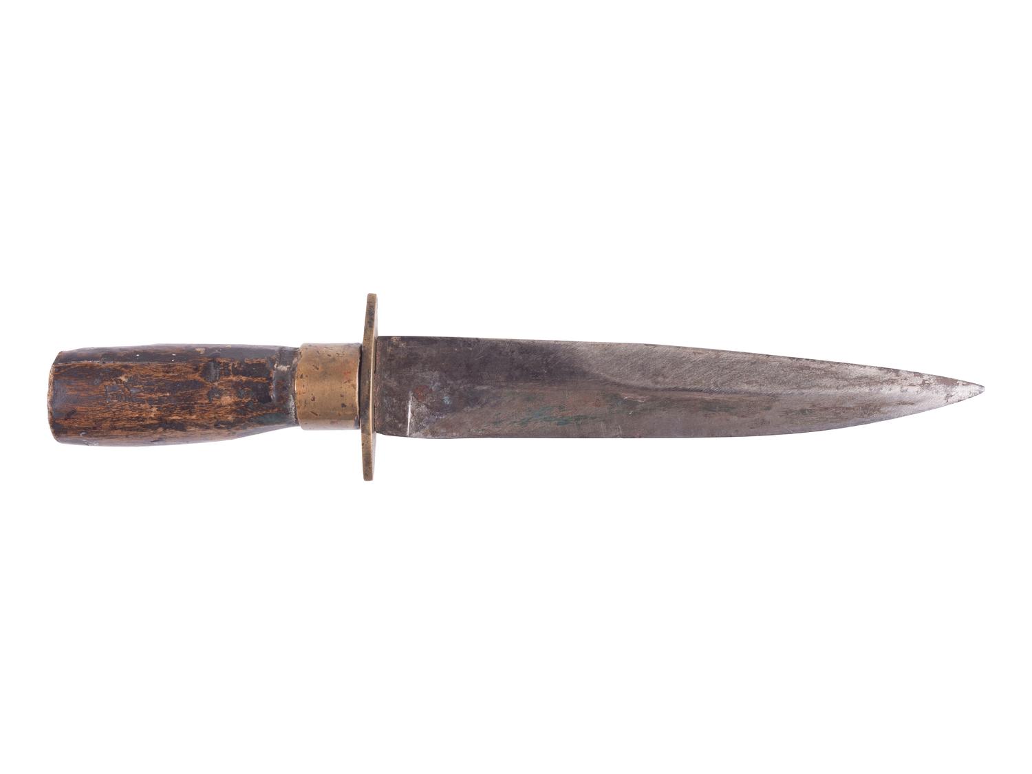Civil War J.D. Chevalier California Bowie knife and sheath.