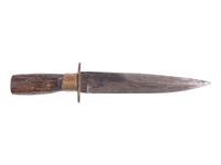 Civil War J.D. Chevalier California Bowie knife and sheath.