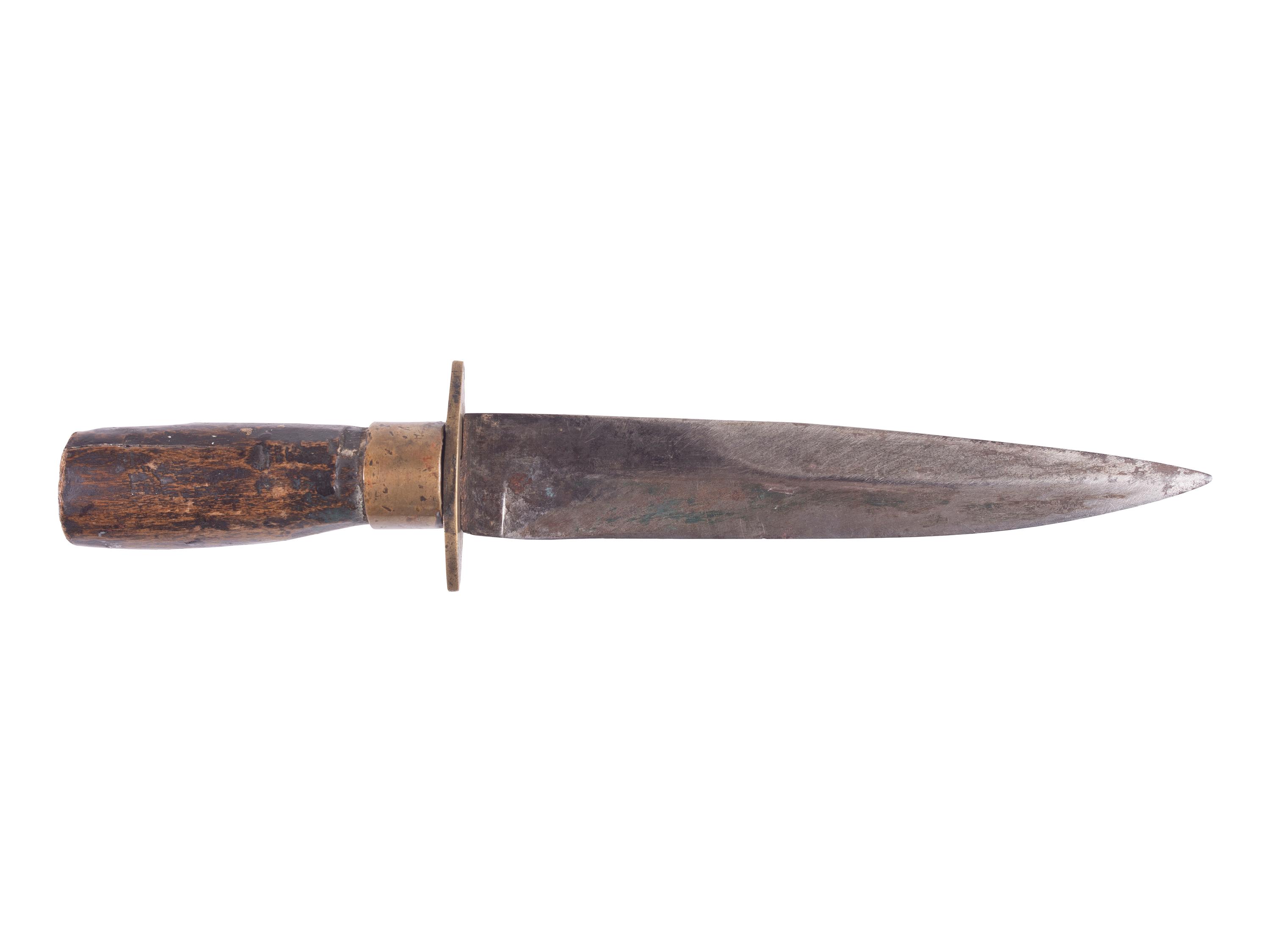 Civil War J.D. Chevalier California Bowie knife and sheath.