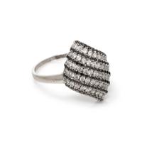 DIAMOND AND BLACK DIAMOND RING