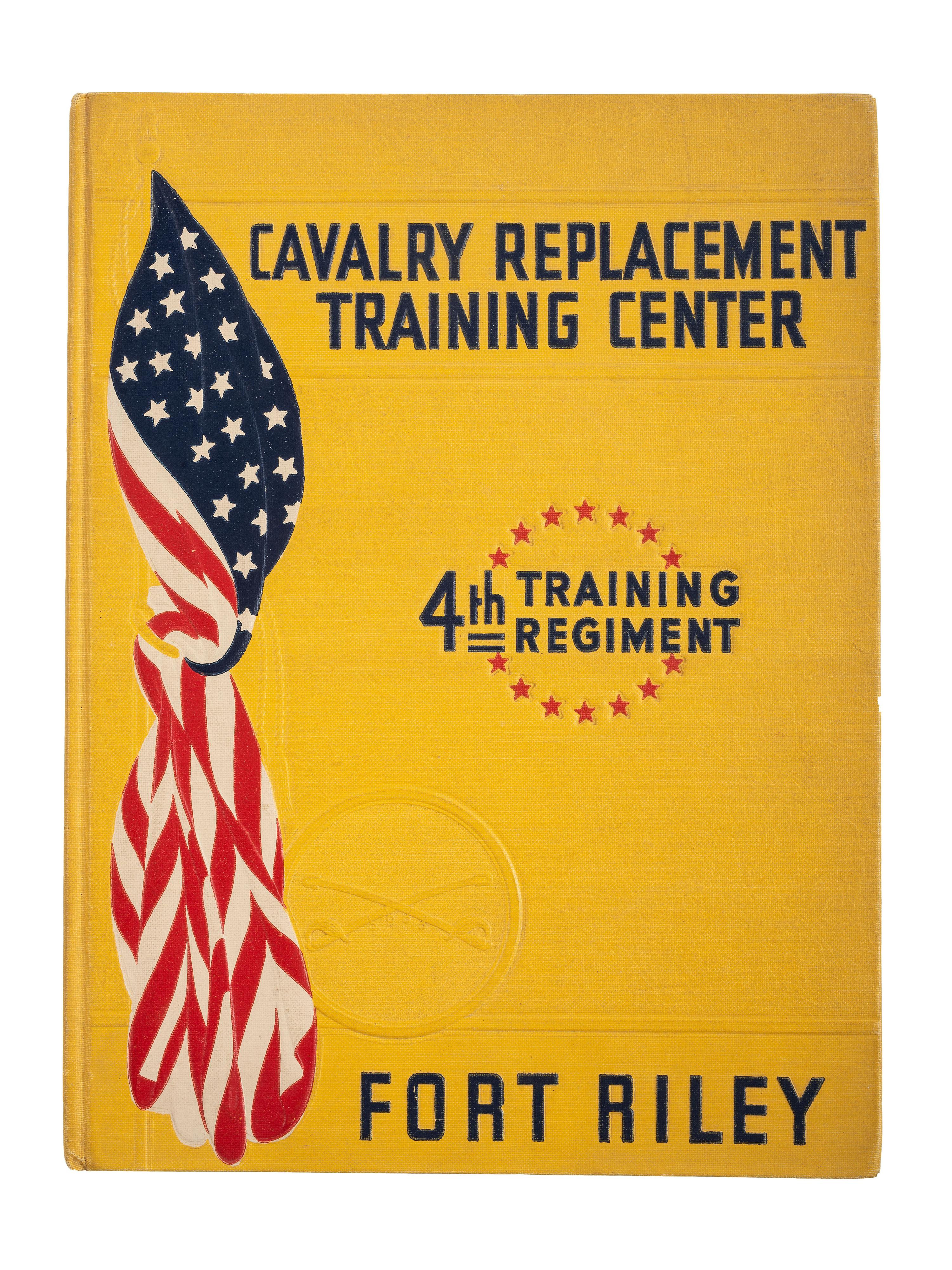 [WORLD WAR II]. Cavalry Replacement Training Center Fort Riley, Kansas 1941. Baton Rouge, LA: The Army and Navy Publishing Company, 1941. Including African American Troops A and B, 8th Training Squadron.