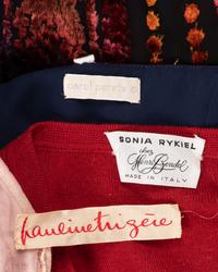 Three Designer Dresses: One Sonia Rykiel, One Pauline Trigere, and One Carol Peretz, 1980s