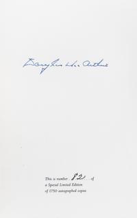 MACARTHUR, DOUGLAS. Reminiscences. New York, 1964. Limited, signed.