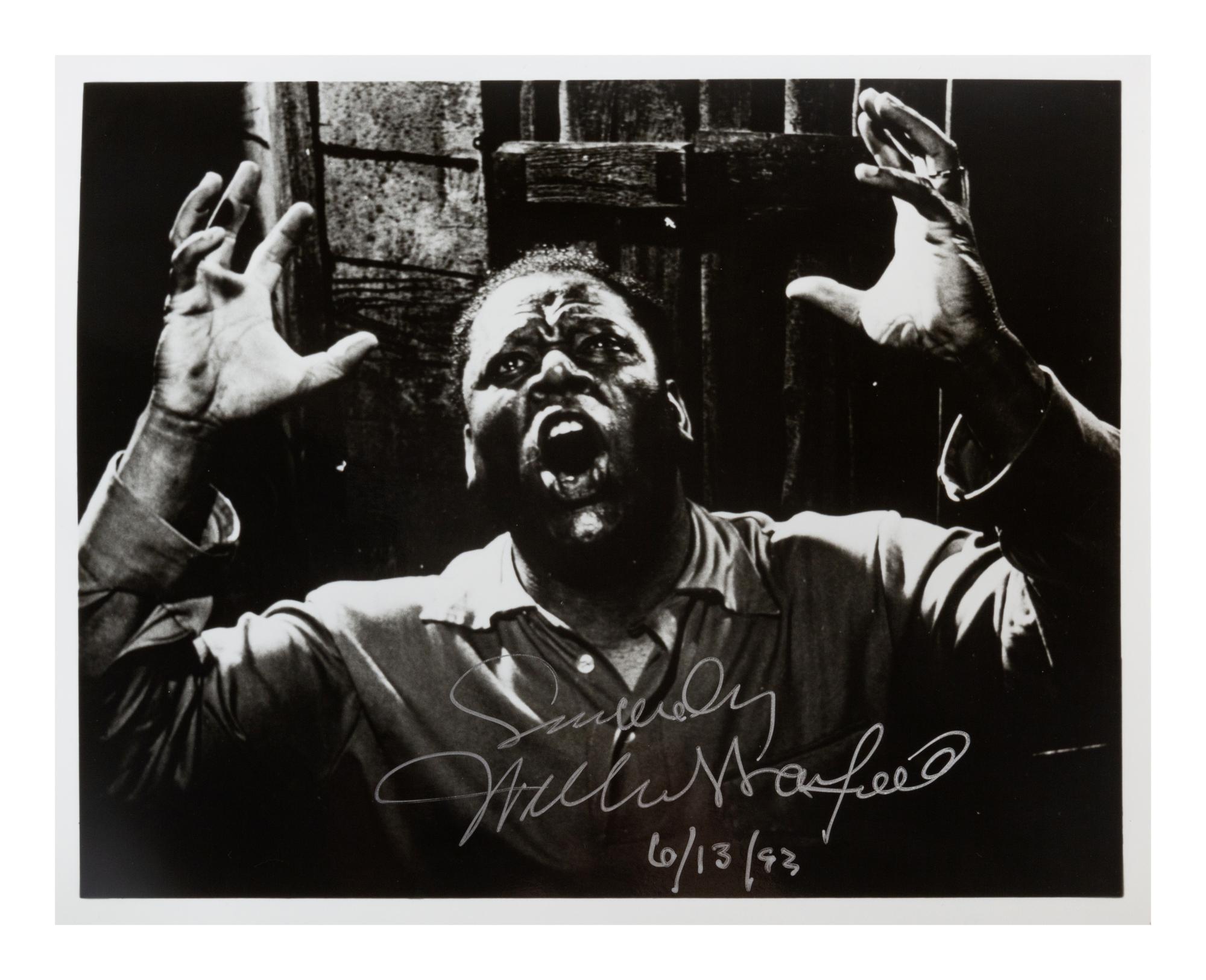 [20TH-CENTURY OPERA SINGERS]. A group of 7 photographs of opera singers from the 1950s-1960s, most signed, comprising images of: