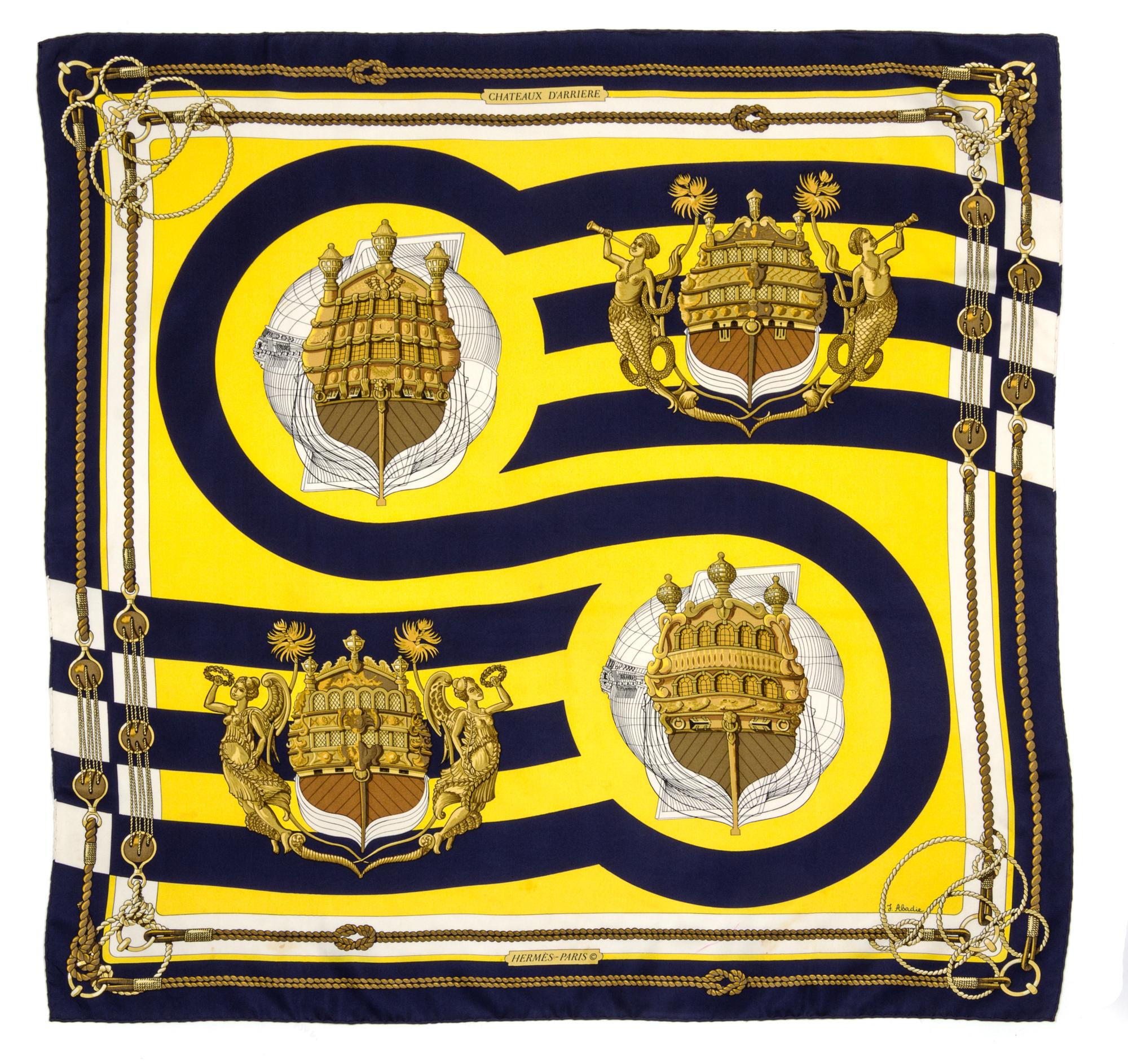 An Hermes 90cm Silk Scarf, 36"x36".