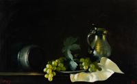 Michael Huggins (b. 1927) — Still Life with Grapes