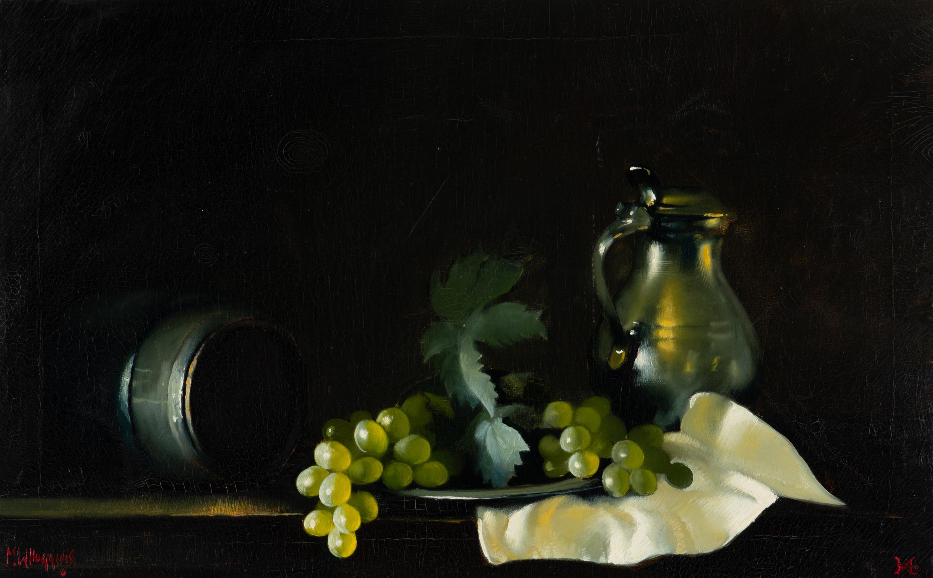 Michael Huggins (b. 1927) — Still Life with Grapes